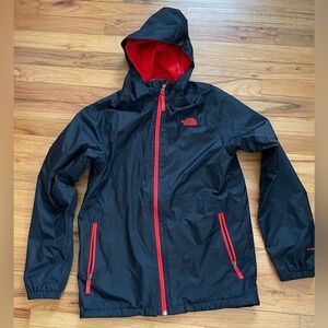 Northface 3 in 1 jacket. Boys size XL. Black/orange.